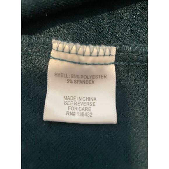 ModCloth Size L Green Dress Faux Cable Knit Design Fit & Flare Half Sleeves - Picture 4 of 6